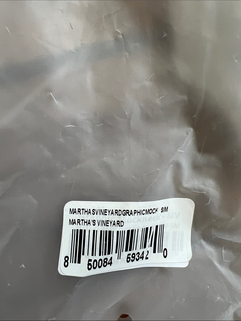 PARKE Martha's Vineyard Graphic Mockneck Sweatshirt Size S/M NEW IN BAG - Picture 2 of 8
